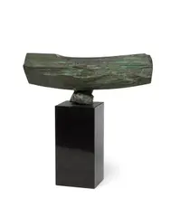 Untitled (Sculpture) by Masayuki Nagare, bronze with marble base, sold Oct 2019