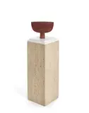 Otto Natzler, Footed Ikebana Vase on Custom Stand