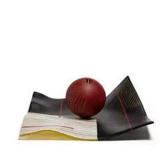 Steve Klein, Exploration XLI, kiln-formed glass, the sphere signed 'S