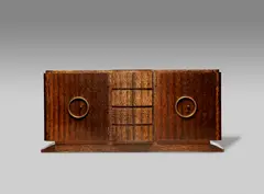 Sideboard by Décoration Interieur Modern, palm wood, bronze, offered Jun 2019