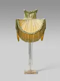 Adolf Loos, Unique Table Lamp, glass, brass, silk shade