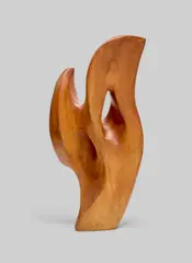 Untitled (Sculpture) by Alexandre Noll, carved mahogany, engraved 'ANOLL', sold Jun 2019