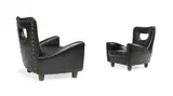 Giovanni Gariboldi, Pair of Rare Lounge Chairs