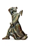 Jais Nielsen, Rare Judas and the Lightning Figural Sculpture, for Royal Copenhagen, glazed stoneware, glaze mark 'JAIS', wavy blue lines and 'ROYAL COPENHAGEN'
