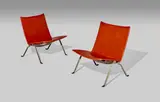 Poul Kjaerholm, Pair of PK22 Lounge Chairs