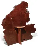 Custom Screen by George and Mira Nakashima, redwood burl, American black walnut, three oak butterfly joints, sold Jun 2019