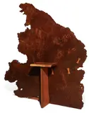 Custom Screen by George and Mira Nakashima, Redwood burl, American black walnut, three oak butterfly joints, sold Jun 2019