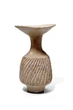 Vase with Flaring Lip by Lucie Rie, stoneware with white pitted glaze, impressed 'LR', offered Jun 2019