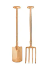 Pitchfork / Shovel by Studio Job, from the Farm Series, edition of six, solid polished bronze, each stamped 'JOB 08 3/6', offered Jun 2019