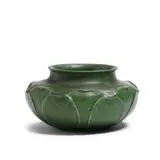 Bowl by Grueby Faience Company, Seaman, glazed earthenware, impressed 'GRUEBY POTTERY BOSTON U, sold Apr 2019