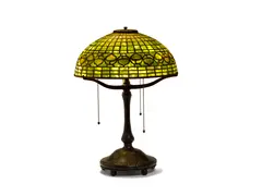 Acorn Lamp by Tiffany Studios, leaded glass, patinated bronze, shade stamped 'Tiffany Studios New York, sold Apr 2019