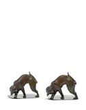 Pair of Cat Bookends by Tiffany Studios, patinated bronze, sold Apr 2019
