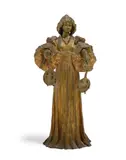Agathon Léonard, Tambourins, gilt bronze