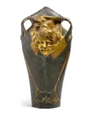 Paul-François Berthoud, 'Femme-Libellule', parcel gilt and patinated bronze