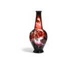 Daum Nancy, Vase, martele glass, engraved 'Daum Nancy' with the Cross of Lorraine