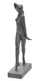 Cleopatra Vladimirovna Beklemicheva, Figure of a Nude, patinated bronze
