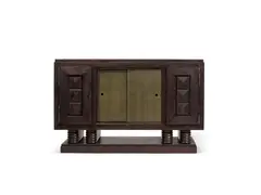 Charles Dudouyt, Cabinet, cerused oak, mirrored