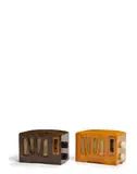 Rca Victor, Two RC350 Radios, brown and yellow catalin cases, brass dial bezels, cloth grilles, each with RCA Victor partial decal