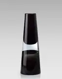 Rare Large Clessidra a Tronco di Cono Vases by Antonio da Ros, for Vetreria Gino Cenedese, dark smokey purple sommerso glass, cased in clear, offered Apr 2019