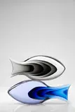 Two Rare Pesce Multistrati by Antonio da Ros, for Vetreria Gino Cenedese, sommerso glass, offered Apr 2019