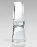 Rare Clessidra a Tronco di Cono Vase by Antonio da Ros, for Vetreria Gino Cenedese, clear glass, sold Apr 2019