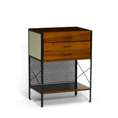Eames Storage Unit 270C by Charles and Ray Eames, for Herman Miller, zinc coated steel, plywood, with Herman Miller tag in top drawer, sold Apr 2019