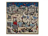 Claude Venard, Untitled (Harbor Scene)