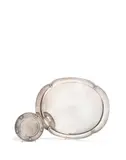 Georg Jensen, Salver and Serving Tray, sterling silver, salver stamped 'STERLING GEORG JENSEN 428C G 925 DENMARK'