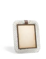 Picture Frame by Venini, glass, brass, impressed 'MADE IN ITALY VENINI MURANO', sold Apr 2019