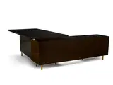 George Nelson, Executive Desk, for Herman Miller, ebonized wood