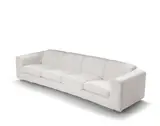 Four Seat Sofa by Valeria Borsani and Alfredo Bonetti, designed 1966, for Tecno, upholstery, steel, sold Apr 2019