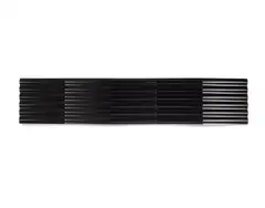 (Untitled) Black Zig-Zag Wave by George Ernstson, wood, fiberglass, resin, lacquer, and polyurethane, offered Apr 2019