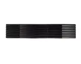 George Ernstson, (Untitled) Black Zig-Zag Wave, wood, fiberglass, resin, lacquer, and polyurethane