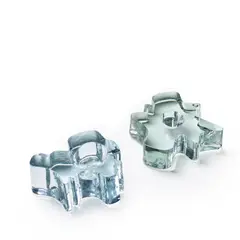 Two Vases by Angelo Mangiarotti, for Vistosi, molded glass, sold Apr 2019