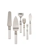 Porter Blanchard, Flatware Service, sterling, lucite, comprising six forks, six fish knives, eighteen cocktail forks and two serving forks