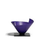 Elsa Rady, Bowl on Stand, porcelain, patinated metal, inscribed on underside of base 'Elsa Rady 1986'