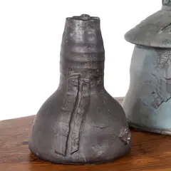Akan by Robert Turner, glazed and sandblasted stoneware, incised mark 'Turner', offered Apr 2019