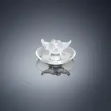 A 'Deux Colombes' Cendrier, designed in 1931 by René Lalique, clear glass, moulded, frosted and polished, sold Feb 2019