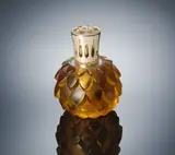 A 'Artichaut' Perfume-Burner, designed in 1927 by René Lalique, amber glass, mould-blown, frosted, and polished, sold Feb 2019