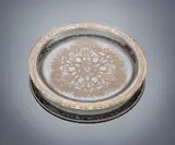 A 'Chasse Chiens' Plate, designed 1914 by René Lalique, clear glass, mould-blown, frosted and polished, offered Feb 2019