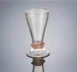 A 'Quatre Grenouilles' Glass, designed in 1912 by René Lalique, clear glass, mould-blown, frosted and polished, sold Feb 2019