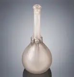 A 'Six Têtes' Carafe, designed in 1914 by René Lalique, clear glass, mould-blown, frosted and polished, sold Feb 2019