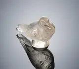 A 'Pigeon Bruges' Décorative Motif, designed in 1931 by René Lalique, clear glass, mould-blown, frosted and polished, sold Feb 2019
