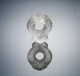 René Lalique, A 'Deux Hiboux' Seal, designed in 1931, clear glass, mould-blown, frosted and polished, and engraved monogram to the underside