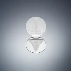 René Lalique, A 'Les Sources' Seal, designed in 1925, clear glass, intaglio moulded-blown, frosted and polished