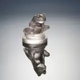 A 'Grenouille' paperweight, designed in 1928 by René Lalique, pale amethyst glass, mould-blown, frosted and polished, sold Feb 2019