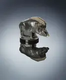 René Lalique, A 'Sanglier' Car Mascot, designed in 1929, grey glass, mould-blown, frosted and polished
