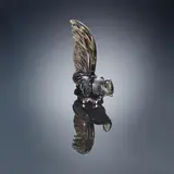 A 'Coq Nain' Car Mascot, designed in 1928 by René Lalique, topaz glass, moulded, frosted, and polished, offered Feb 2019