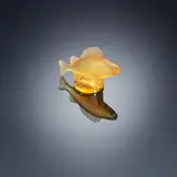 A 'Perche' Car Mascot, designed in 1929 by René Lalique, butterscotch and opalescent glass, frosted and polished, sold Feb 2019