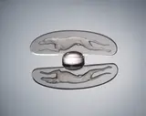 A 'Levrier' Car Mascot, designed in 1928 by René Lalique, the glass of amethyst hue, mould-blown, frosted and polished, sold Feb 2019